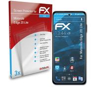 atFoliX 3x Protecteur d'écran pour Motorola Edge 20 Lite clair