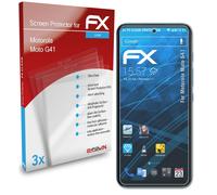 atFoliX 3x Protecteur d'écran pour Motorola Moto G41 clair