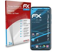 atFoliX 3x Protecteur d'écran pour Motorola Moto G8 Power clair