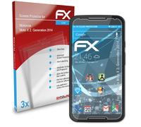 atFoliX 3x Protecteur d'écran pour Motorola Moto X 2. Generation 2014 clair