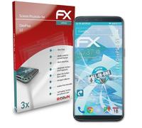 atFoliX 3x Protecteur d'écran pour OnePlus 5T Écran protecteur clair&flexible