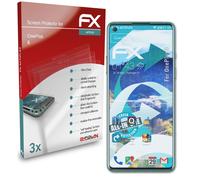 atFoliX 3x Protecteur d'écran pour OnePlus 8 Écran protecteur clair&flexible