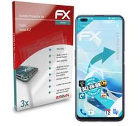 atFoliX 3x Protecteur d'écran pour Oppo Reno 4 Z Écran protecteur clair&flexible