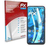 atFoliX 3x Protecteur d'écran pour Samsung Galaxy A11 clair