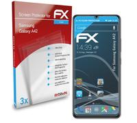 atFoliX 3x Protecteur d'écran pour Samsung Galaxy A42 clair