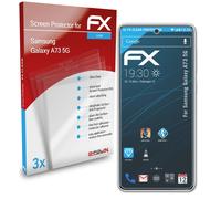 atFoliX 3x Protecteur d'écran pour Samsung Galaxy A73 5G clair