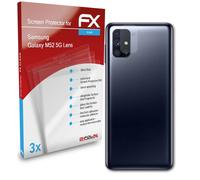atFoliX 3x Protecteur d'écran pour Samsung Galaxy M52 5G Lens clair