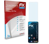 atFoliX 3x Protecteur d'écran pour Samsung Galaxy S25 Plus clair