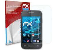 atFoliX 3x Protecteur d'écran pour Samsung Galaxy Young 2 clair