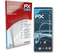 atFoliX 3x Protecteur d'écran pour Sony Xperia 5 IV clair