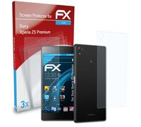 atFoliX 3x Protecteur d'écran pour Sony Xperia Z5 Premium clair