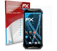atFoliX 3x Protecteur d'écran pour Ulefone Power Armor 20WT clair