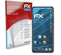 atFoliX 3x Protecteur d'écran pour Xiaomi Mi 11 Lite 5G clair
