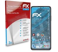 atFoliX 3x Protecteur d'écran pour Xiaomi Poco X4 Pro 5G clair