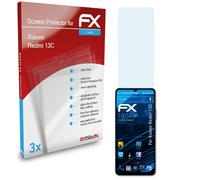 atFoliX 3x Protecteur d'écran pour Xiaomi Redmi 13C clair