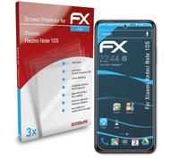 atFoliX 3x Protecteur d'écran pour Xiaomi Redmi Note 10S clair