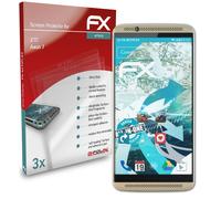 atFoliX 3x Protecteur d'écran pour ZTE Axon 7 Écran protecteur clair&flexible