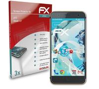 atFoliX 3x Protecteur d'écran pour ZTE Blade V7 Écran protecteur clair&flexible