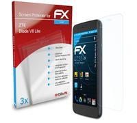 atFoliX 3x Protecteur d'écran pour ZTE Blade V8 Lite clair