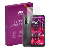 atFoliX Protection Écran Film de verre en plastique compatible avec AGM H6 Verre film protecteur, 9H Hybrid-Glass FX Protection Écran en Verre trempé de plastique