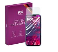 atFoliX Protection Écran Film de verre en plastique compatible avec Apple iPhone 13 Verre film protecteur, 9H Hybrid-Glass FX Protection Écran en Verre trempé de plastique