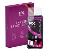 atFoliX Protection Écran Film de verre en plastique compatible avec Cubot KingKong X Verre film protecteur, 9H Hybrid-Glass FX Protection Écran en Verre trempé de plastique