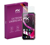 atFoliX Protection Écran Film de verre en plastique compatible avec Doogee V10 Verre film protecteur, 9H Hybrid-Glass FX Protection Écran en Verre trempé de plastique