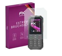 atFoliX Protection Écran Film de verre en plastique compatible avec Hammer H 6 LTE Verre film protecteur, 9H Hybrid-Glass FX Protection Écran en Verre trempé de plastique