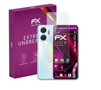 atFoliX Protection Écran Film de verre en plastique compatible avec Honor X7a Verre film protecteur, 9H Hybrid-Glass FX Protection Écran en Verre trempé de plastique