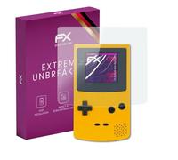 atFoliX Protection Écran Film de verre en plastique compatible avec Nintendo Game Boy Color Verre film protecteur, 9H Hybrid-Glass FX Protection Écran en Verre trempé de plastique