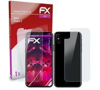 atFoliX Verre film protecteur pour Apple iPhone X 9H Hybride-Verre