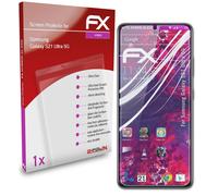 atFoliX Verre film protecteur pour Samsung Galaxy S21 Ultra 5G 9H Hybride-Verre