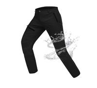 Atforna Pantalon imperméable pour homme, pantalon de randonnée, pantalon de trekking, vêtement de vélo pour l'extérieur avec 4 poches à fermeture éclair, coupe-vent pour les cyclistes, les aventuriers