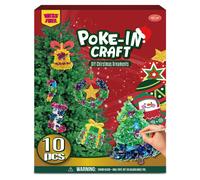 ATFUNSHOP Artisanat de Nol pour enfants Poke in Art No Mess Jouet DIY Ornements de Nol pour garons et filles gs de 4 5 6 7 8 9 10 Kit d'acti