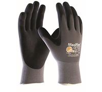 ATG 34-874 MaxiFlex Ultimate - Lot de 5 paires de gants de montage (5 unités), couleur gris et noir