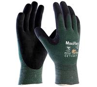 ATG 34-8743 MaxiFlex Cut Lot de 12 paires de gants de protection contre les coupures Vert/noir