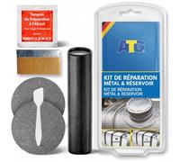 ATG® Epoxy Métal Haute Température - Kit Réparation Réservoir, Radiateur, Échappement - Colle Métal 2K pour Fissures, Trous et Fuites - Résistant Chaleur, Eau, Huile