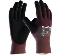 ATG Gant MaxiDry® 56-425 taille 10 violet/noir nylon EN 388 catégorie EPI II