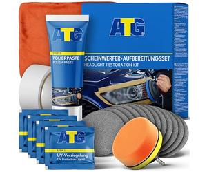 ATG® Kit Rénovation Phare - Polish Rayures, Vernis Protecteur & Applicateur