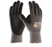 ATG MaxiFlex Ultimate Lot de 5 gants de travail et de montage (toutes les tailles), taille : 7 S, noir/gris