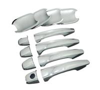ATGCBCAUF Coques De Poignées De Porte Chromées Inserts De Cuvette Pour Peugeot 301 2012 2013 2014 2015 2016 Poignée Extérieure(Complete Set)