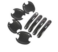 ATGCBCAUF Coques De Protection Pour Poignées De Porte Finition Effet Carbone Et Chrome Pour VW Pour Jetta MK5 Pour Golf Plus GTI 2006-2010 Poignée Extérieure