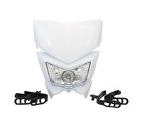ATGCBCAUF Phares Avant pour Moto pour KLX 250 450 KMX 125 KDX ZZR WR KX KLR KLE 110 125 140 300 650 12 V 35 W Phare De Moto Phare De Motocross(Blanc)