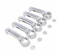 ATGCBCAUF Poignée De Porte Décorative Pour Jeep Pour Wrangler Pour Liberty : Coques De Poignées De Porte + Hayon Chromées (Lot De 5)