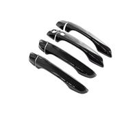 ATGCBCAUF Poignée De Porte Décorative Pour Peugeot 208 MK2 P21 2020 2021 2022 2023 : Protections Adhésives Noires Brillantes Pour Poignées De Porte Extérieures(4 Handle 1 Buttons)