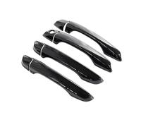 ATGCBCAUF Poignée De Porte Décorative Pour Peugeot 208 MK2 P21 2020 2021 2022 2023 : Protections Adhésives Noires Brillantes Pour Poignées De Porte Extérieures(4 Handle 1 Keyhole)
