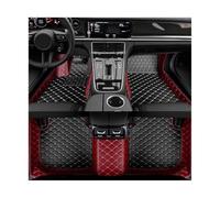 ATGCBCAUF pour P&orsche pour Panamera 2014 2015 2016 Tapis De Sol De Voiture Personnalisé en Cuir Imperméable Tapis De Sol Voiture(Wine Red Black)
