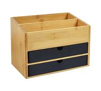 ATGQBCF Coffret A Boucles D'oreilles Boîte De Rangement Bureau, Organisateur Bijoux, Support Soins La Peau, Tiroir Séparé Bambou Pour Cosmétiques Coffret A Bagues(Type-A)