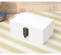 ATGQBCF Coffret A Boucles D'oreilles Boîte De Rangement Lettres Journal Intime Bijoux, D'organisation Bureau, En Bois Massif Vintage Avec Serrure Coffret A Bagues(Type-E)