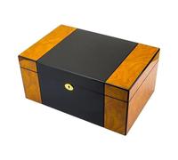 ATGQBCF Coffret A Boucles D'oreilles Cave À Cigares Grande Capacité Boîte Hydratante Pour Étui Voyage Portable Adapté 150 Pièces, Multicouche Bois Cèdre(36 * 24 * 16cm) Coffret A Bagues